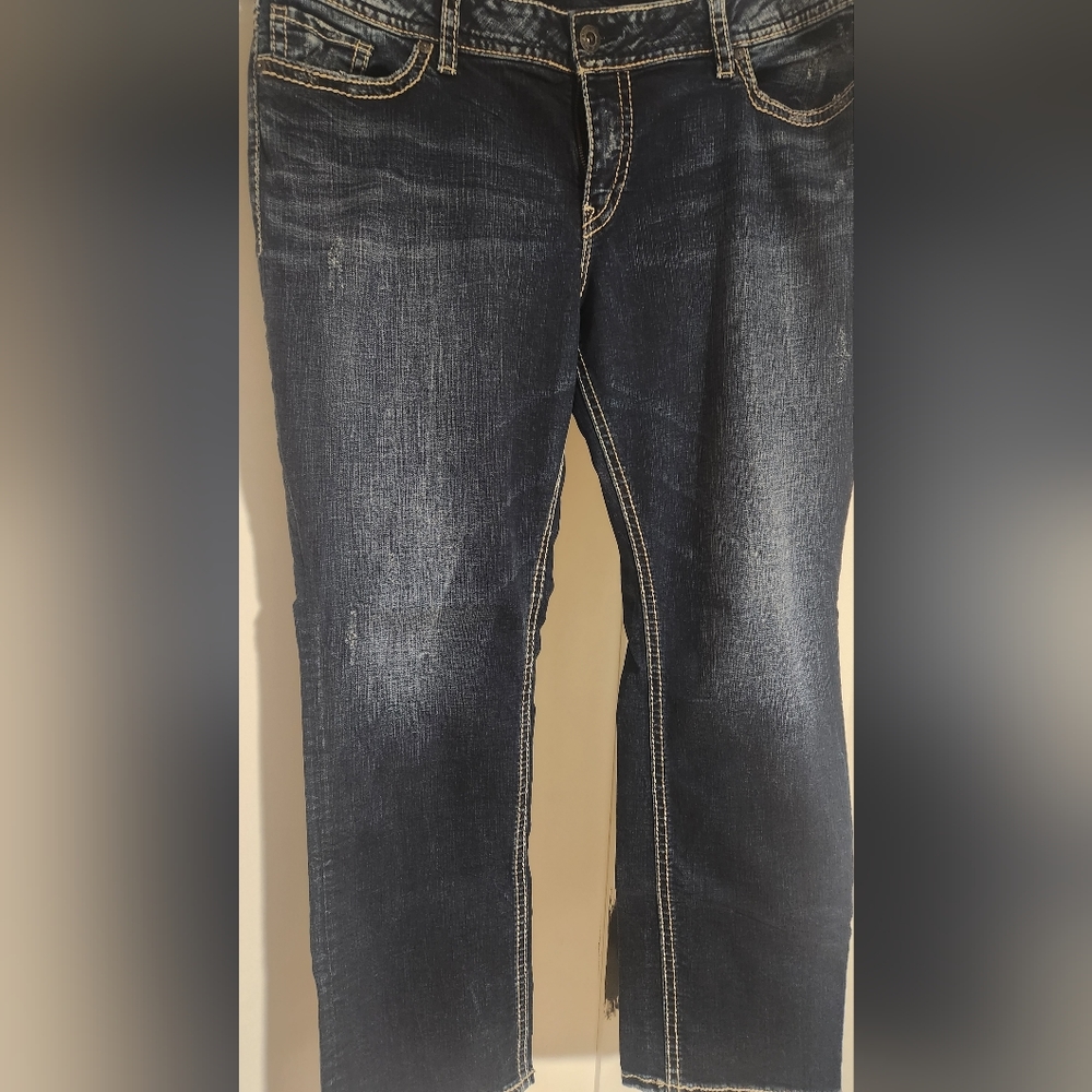 Silver Jeans Co Mid Rise Straight Leg